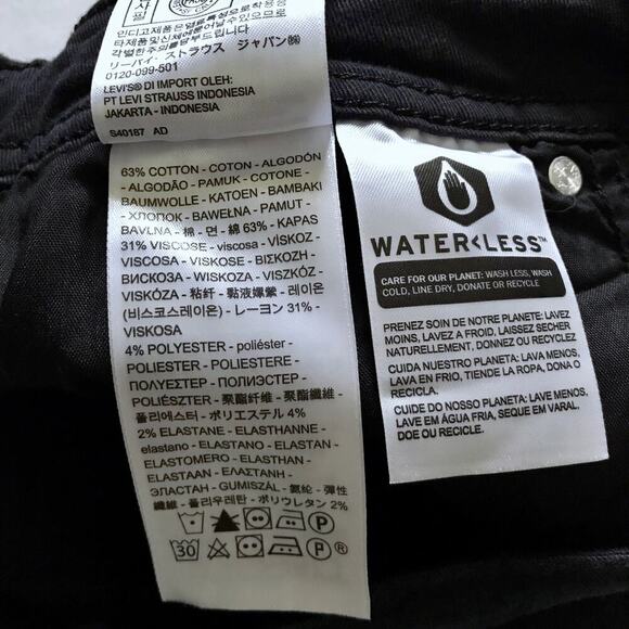 Levi's NWOT 721 High Rise Skinny Jeans Women 33 - Picture 9 of 10